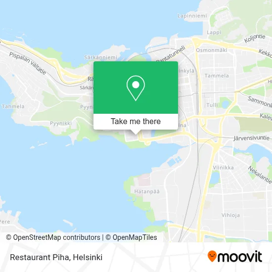 Restaurant Piha map
