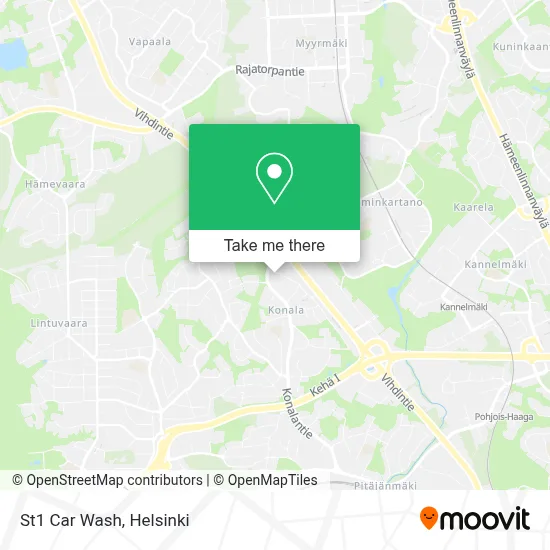 St1 Car Wash map