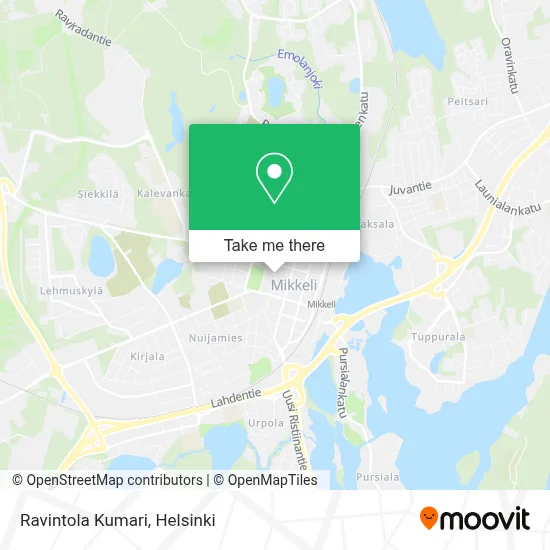 Ravintola Kumari map