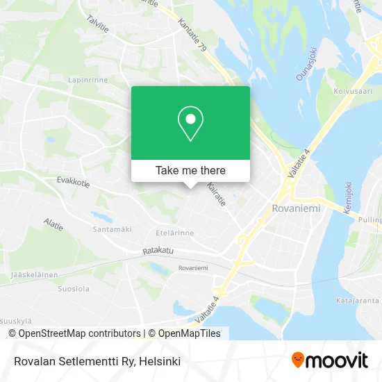 Rovalan Setlementti Ry map