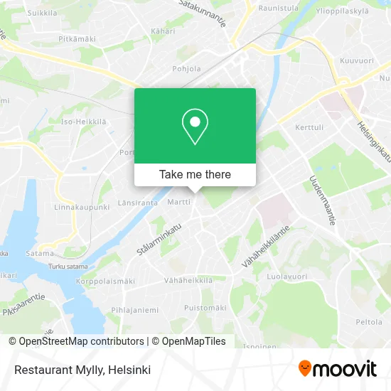 Restaurant Mylly map