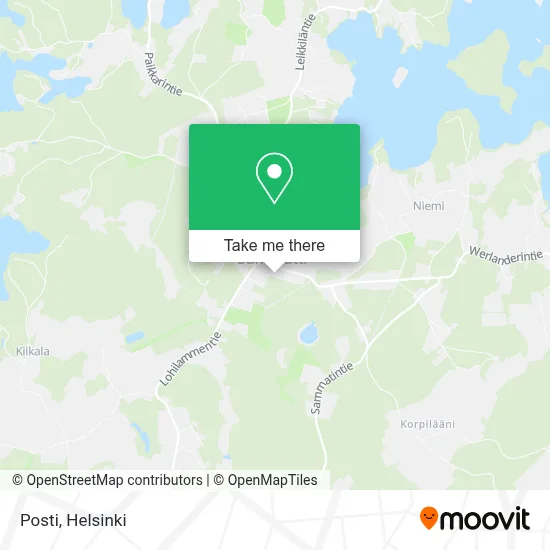 Posti map
