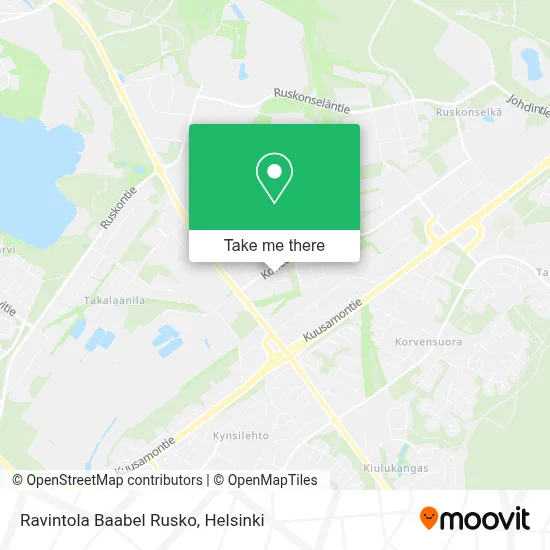 Ravintola Baabel Rusko map