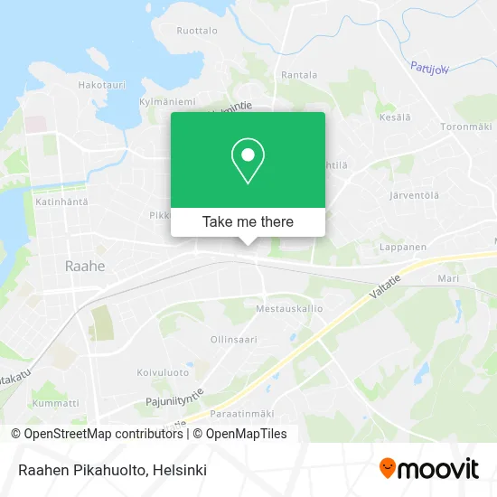 Raahen Pikahuolto map