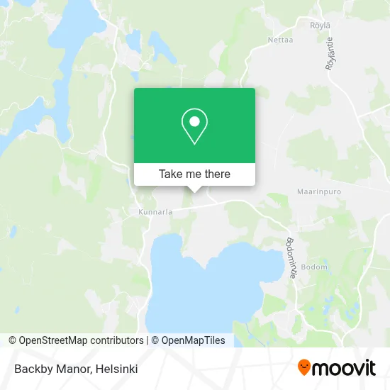 Backby Manor map