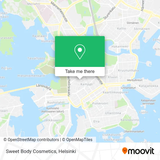 Sweet Body Cosmetics map