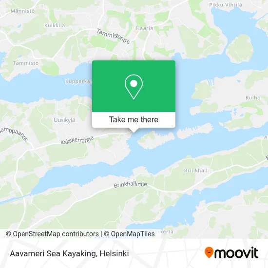 Aavameri Sea Kayaking map