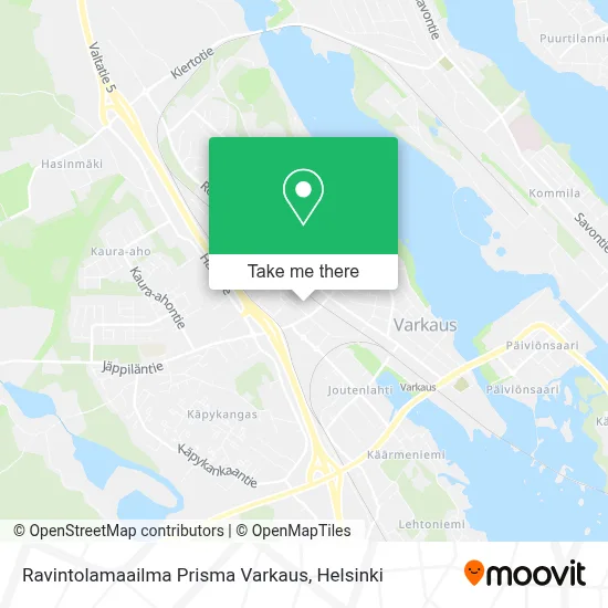 Ravintolamaailma Prisma Varkaus map