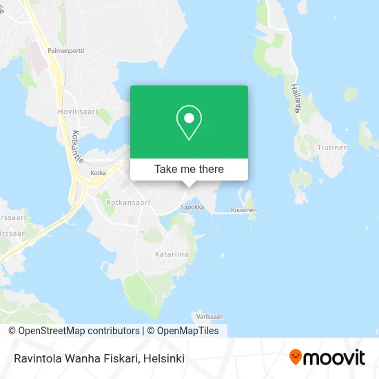 Ravintola Wanha Fiskari map