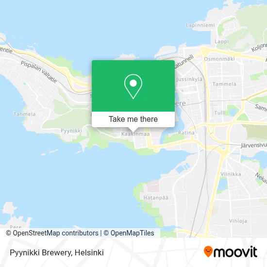 Pyynikki Brewery map
