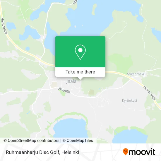 Ruhmaanharju Disc Golf map