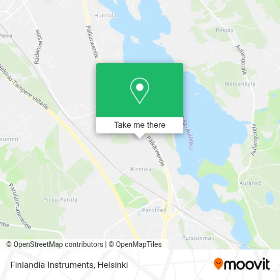 Finlandia Instruments map