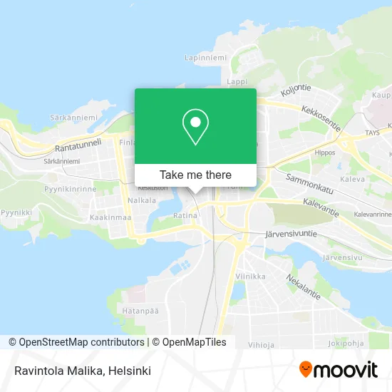 Ravintola Malika map