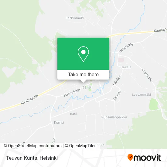 Teuvan Kunta map