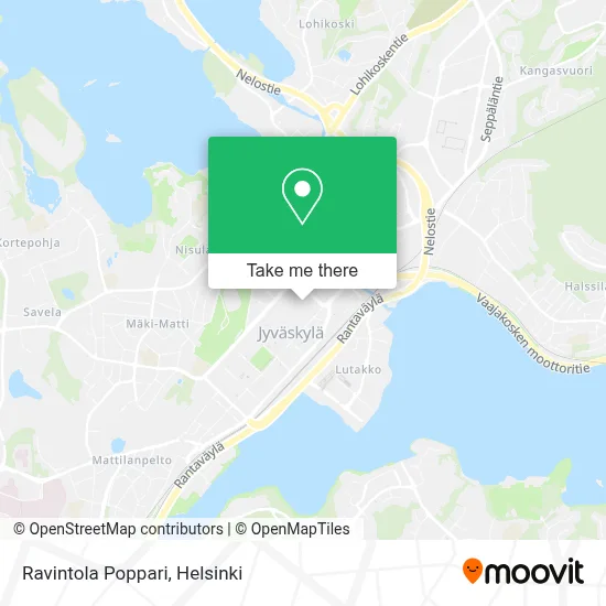 Ravintola Poppari map
