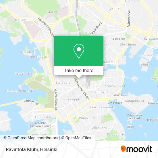 Ravintola Klubi map