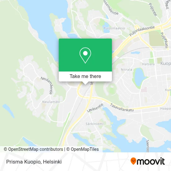 Prisma Kuopio map