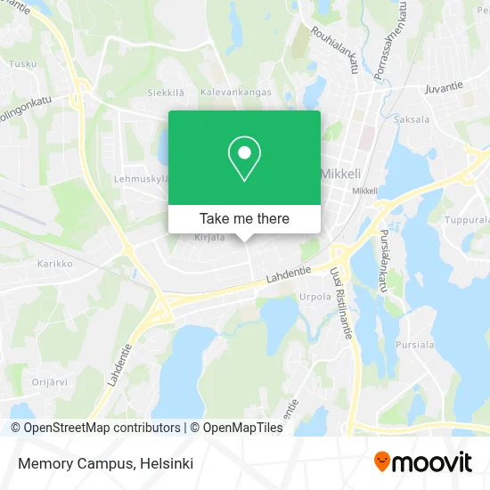 Memory Campus map