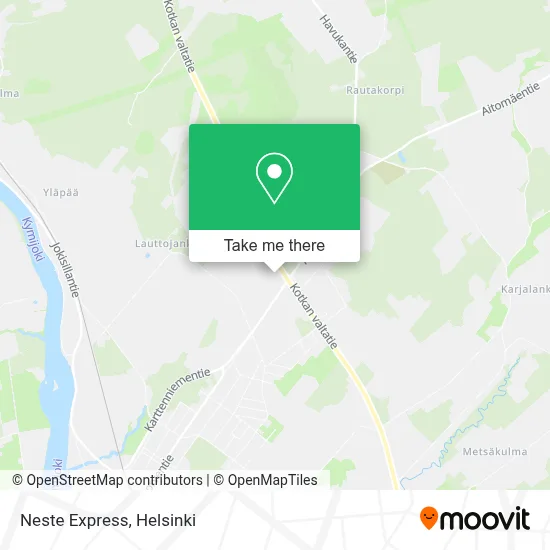 Neste Express map