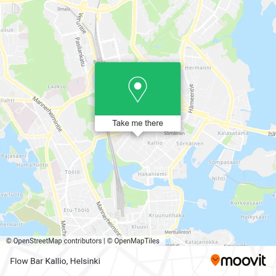 Flow Bar Kallio map
