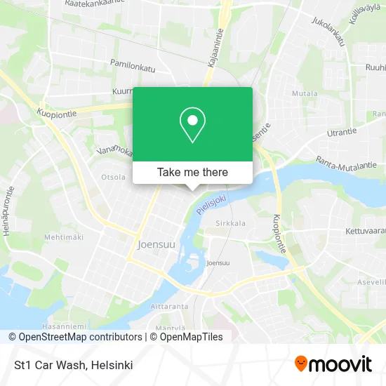St1 Car Wash map
