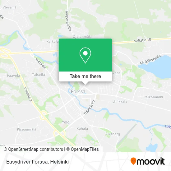 Easydriver Forssa map
