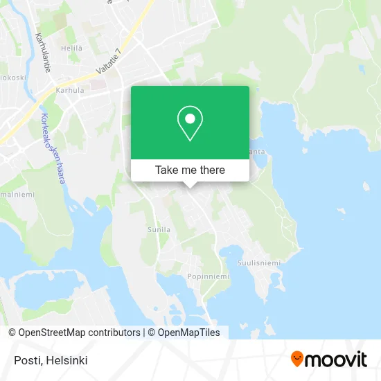 Posti map