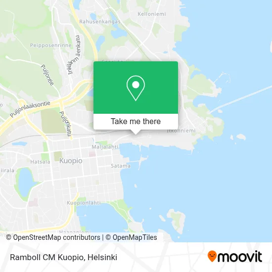 Ramboll CM Kuopio map