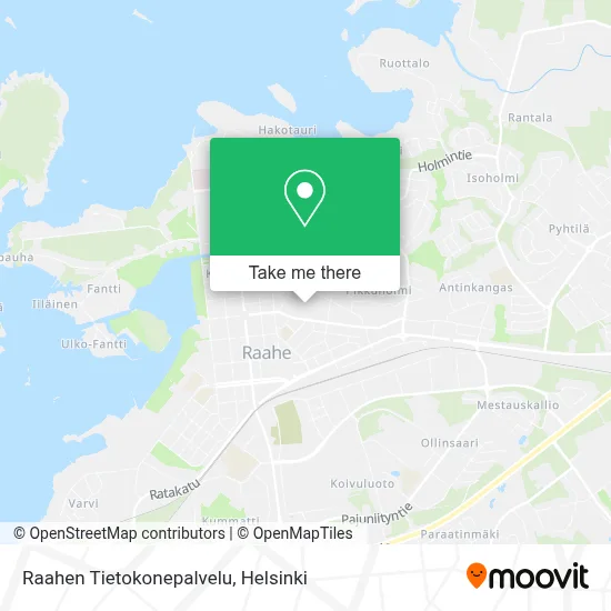 Raahen Tietokonepalvelu map
