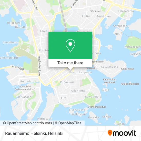 Rauanheimo Helsinki map