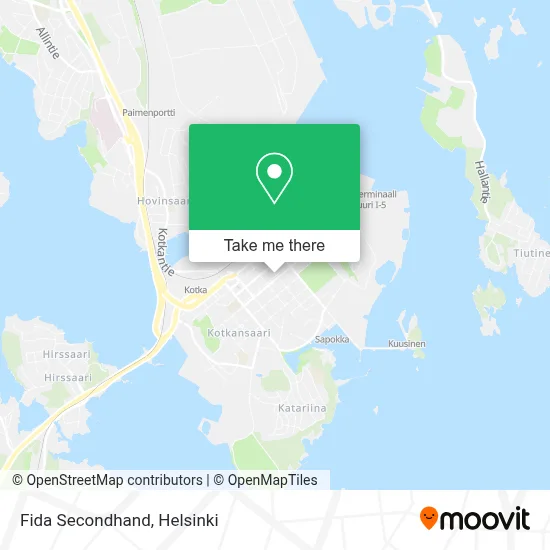 Fida Secondhand map