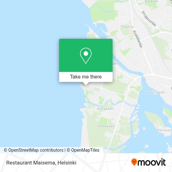 Restaurant Maisema map