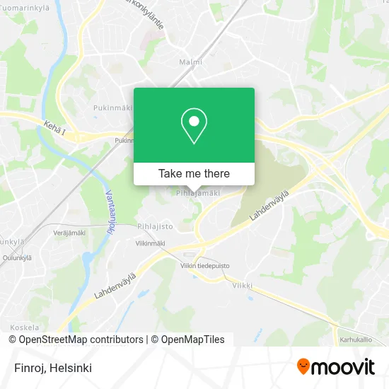 Finroj map