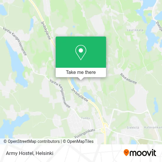 Army Hostel map