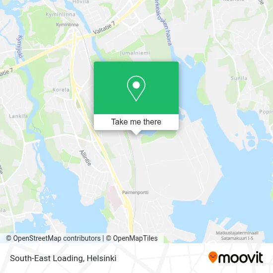 South-East Loading map