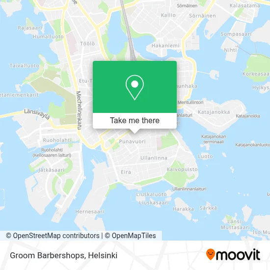 Groom Barbershops map