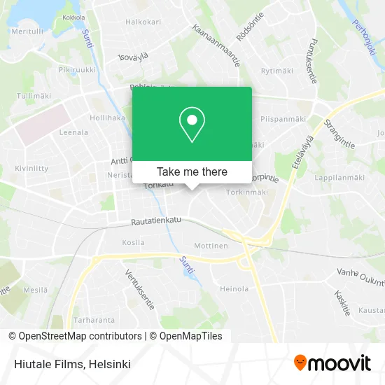 Hiutale Films map