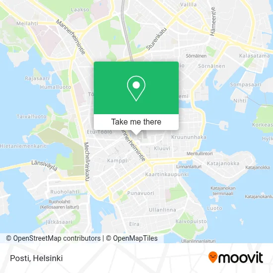 Posti map