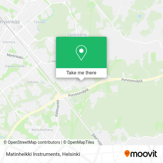 Matinheikki Instruments map