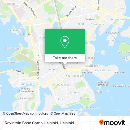 Ravintola Base Camp Helsinki map