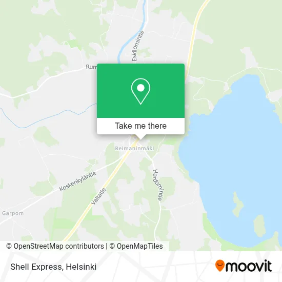 Shell Express map