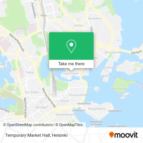 Temporary Market Hall map