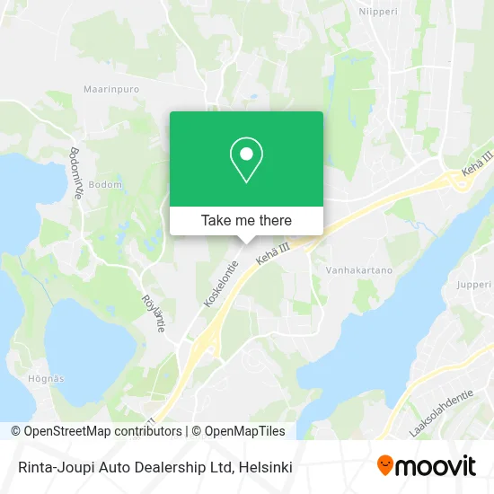 Rinta-Joupi Auto Dealership Ltd map