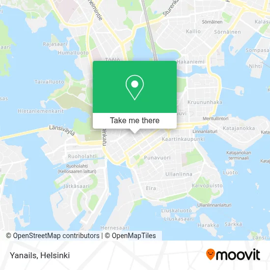 Yanails map