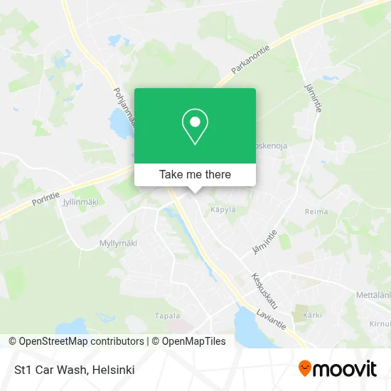 St1 Car Wash map