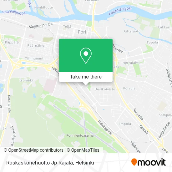 Raskaskonehuolto Jp Rajala map