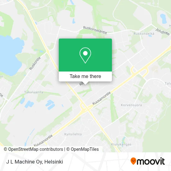J L Machine Oy map
