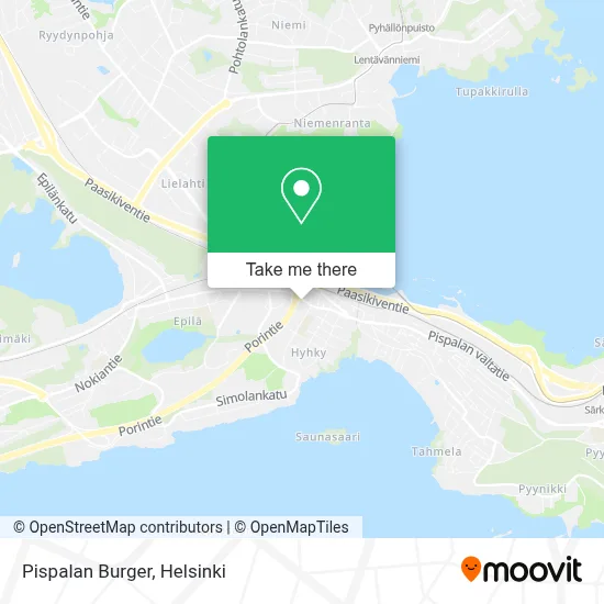 Pispalan Burger map