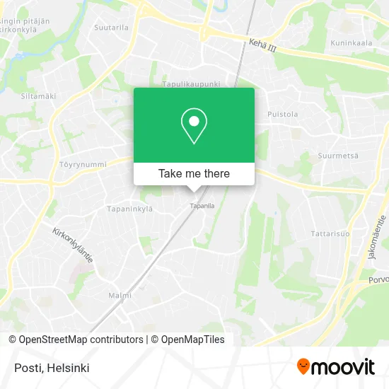 Posti map