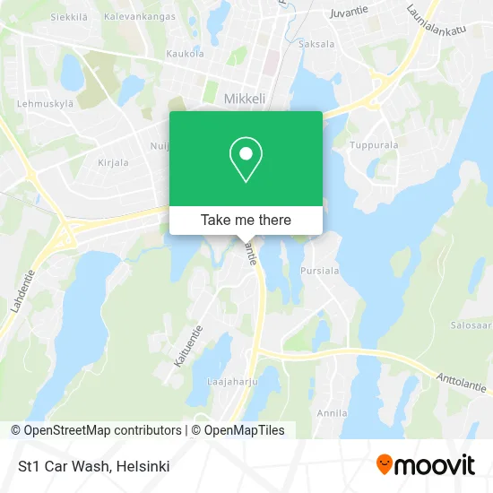 St1 Car Wash map